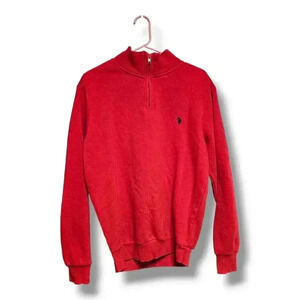 U.S Polo Assn Men's Quarter Zip Pullover Sweater Size XS